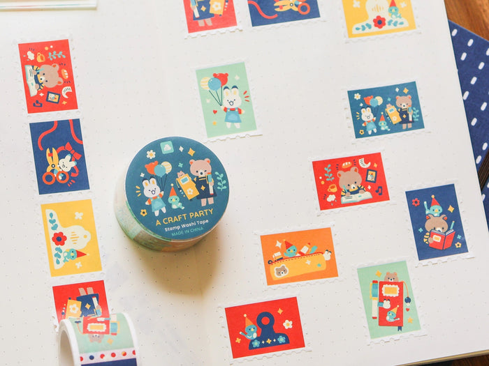 Stamp Washi Tape - A Craft Party