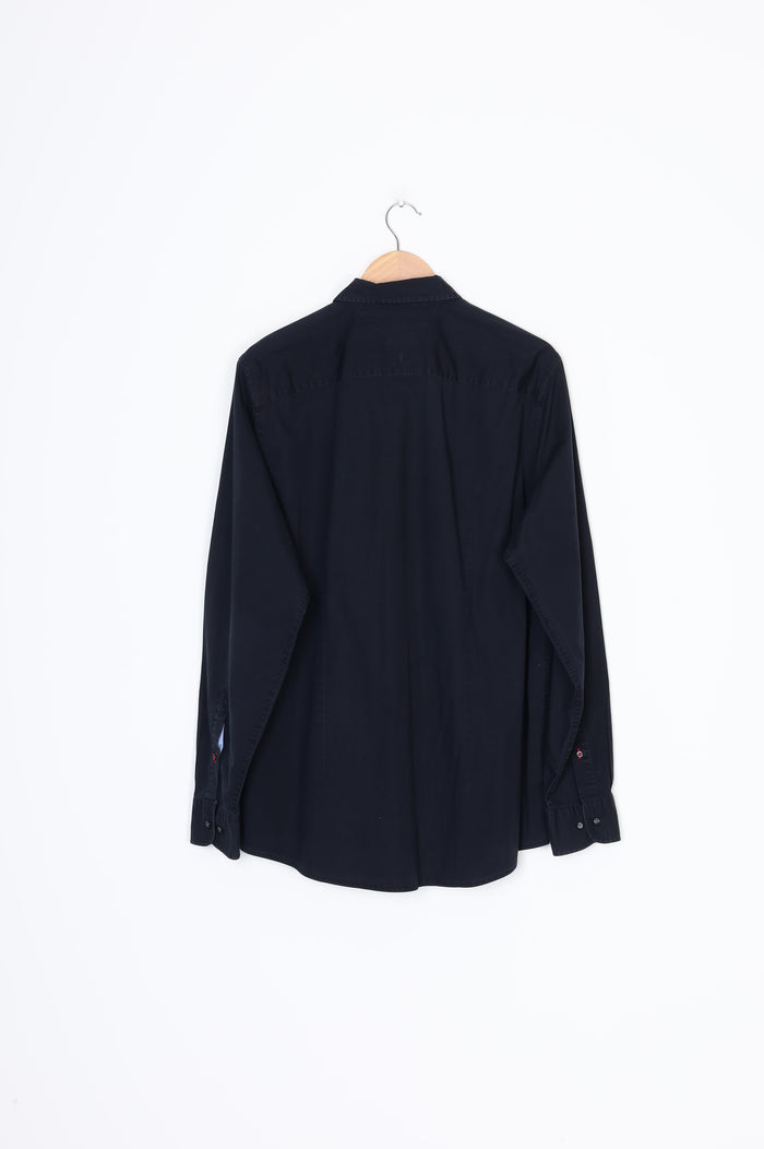 Tommy Hilfiger Mens Black Shirt Size XL