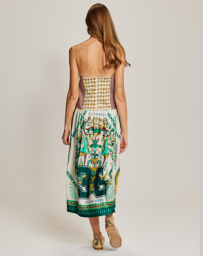Vanessa Sporty Jade Midi Skirt