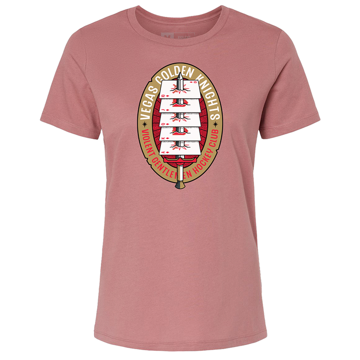 Vegas Golden Knights Women’s Impaled Playing Card Tee