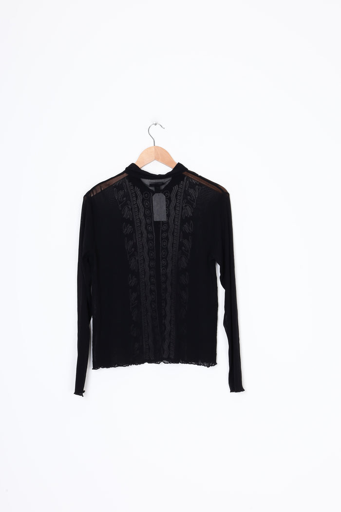 Verge Womens Black Top Size L