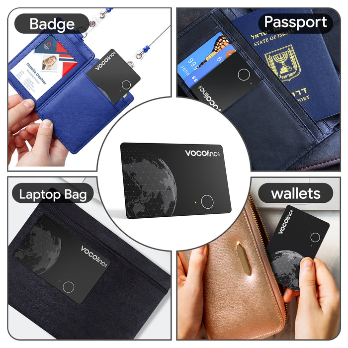 VOCOlinc Air Tag Pro Smart Card for Android & iOS, 2 Pack