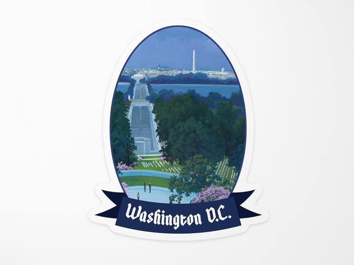 Washington DC Arlington Cemetery Vinyl Sticker