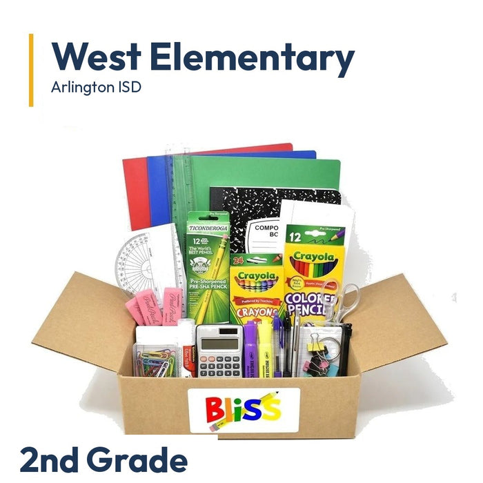West Elementary 2nd Grade School Supply Kit