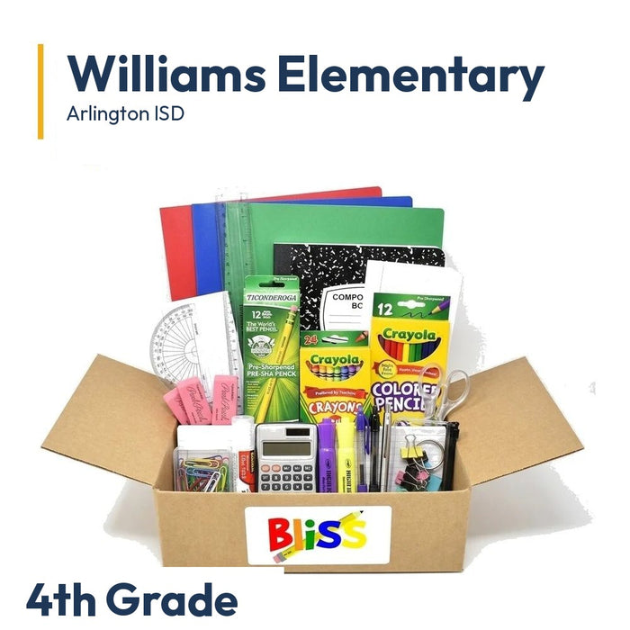 Williams Elementary 4th Grade School Supply Kit