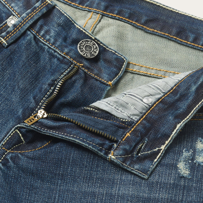 Destructed Dark Wash