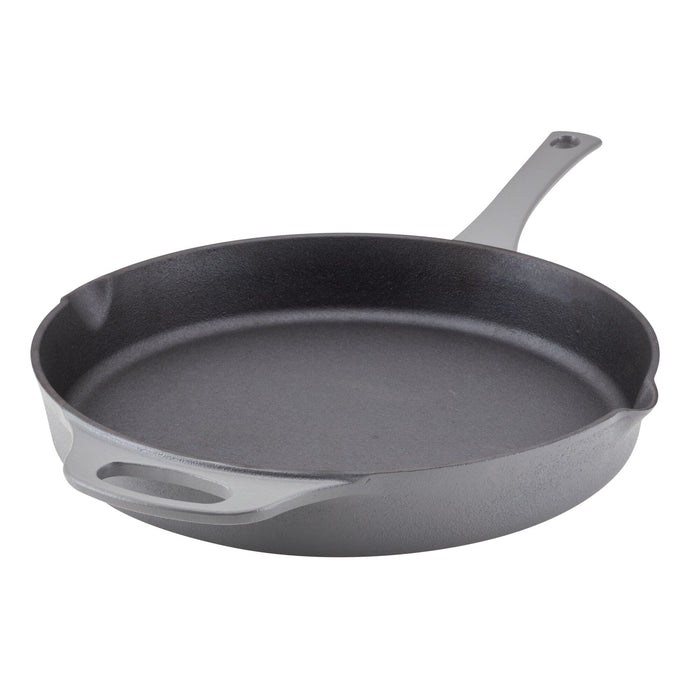 12-Inch RUST-RESISTANT™ Cast Iron Skillet | Gray