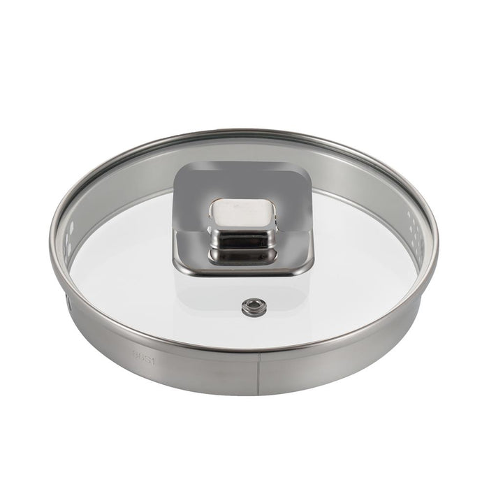 1.5 Quart Saucepan Lid - See-Through Tempered Glass, Oven Safe, Gray