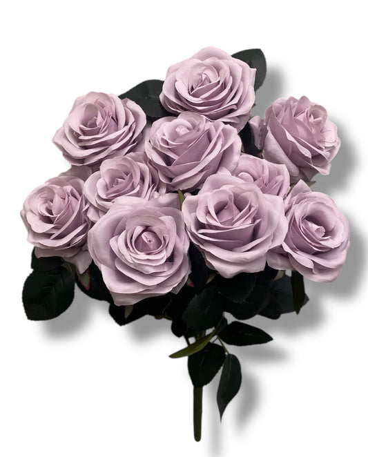 17.5'' Deluxe Rose Bush ( B1024N-#19 SOFT/ LAVANDER ) AN10004