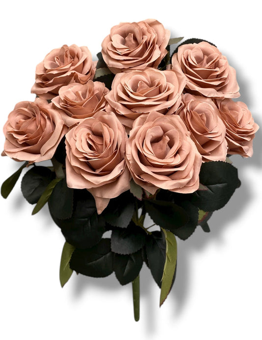 17.5'' Deluxe Rose Bush ( B1024N-#21 Champagne ) AN10004