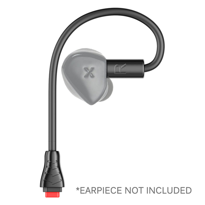 2-pin (0.78mm) Earpiece Connectors for BT3 Bluetooth Adapter on a white background with 'Earpiece Not Included' text.