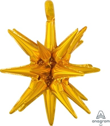 Havin a Party Balloons 20" Magic Star Cluster Gold Balloon