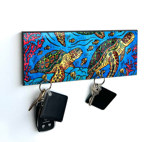 3 Loggerheads Key Hanger