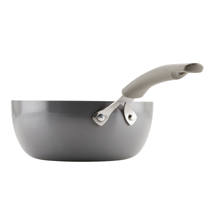 3-Quart Nonstick Saucier Pan | Gray