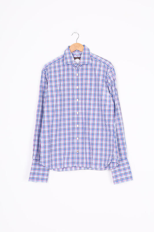 3 Wise Men Mens Blue Shirt Size 41