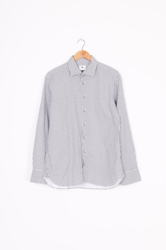 3 Wise Men Mens White Shirt Size 42