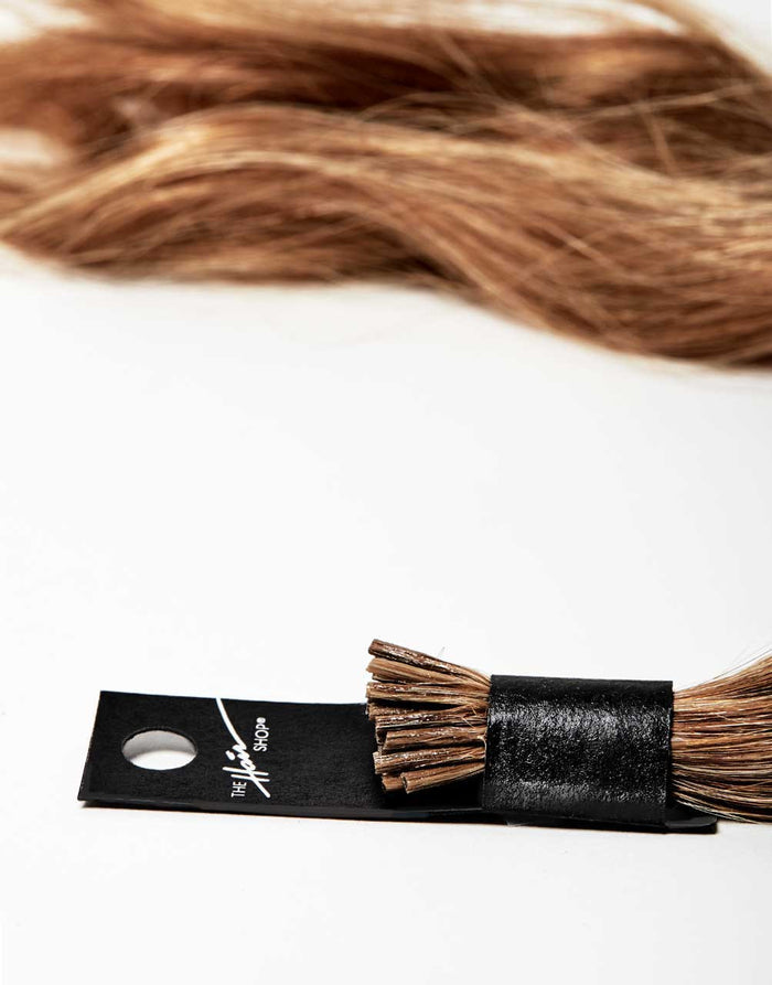 single bundle of 707 exclusive I-tip extension in brown