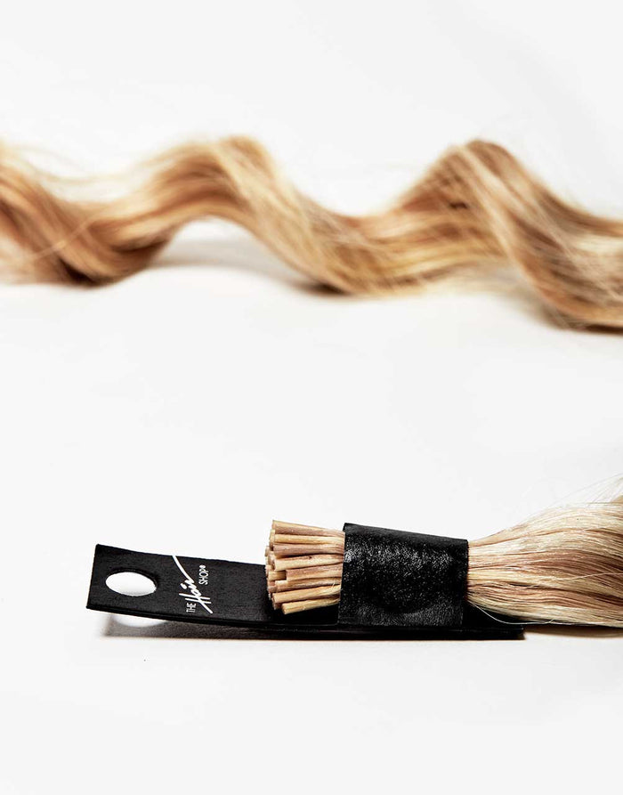 single bundle of I-tip extension in blonde