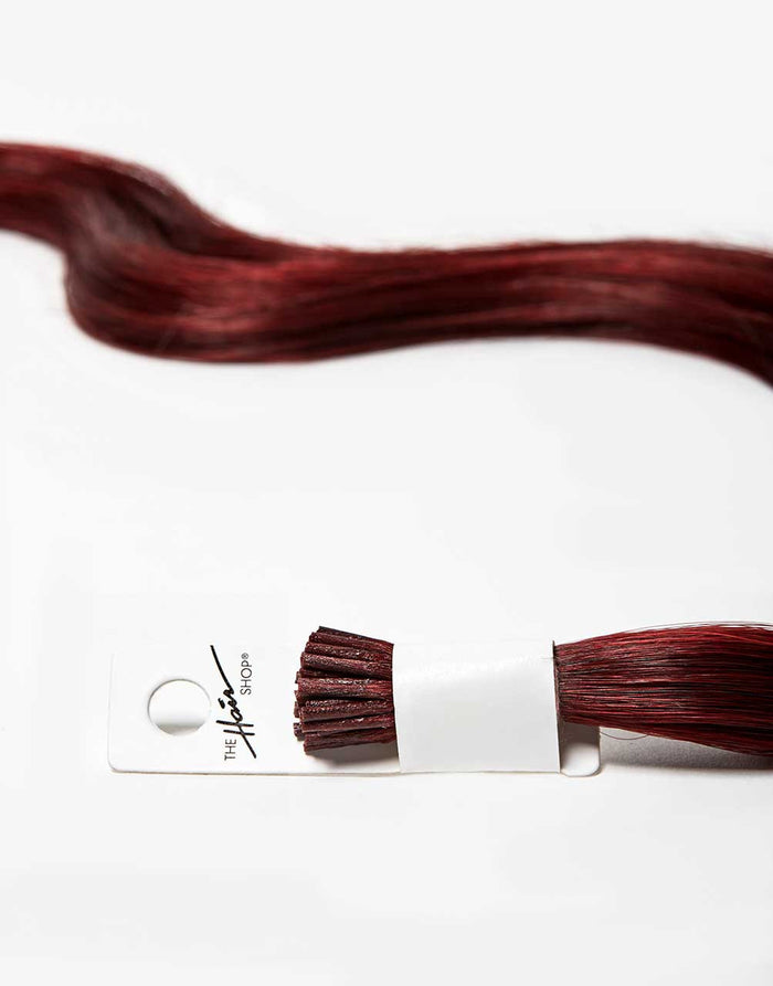 single bundle of 808 I-tip extension in red