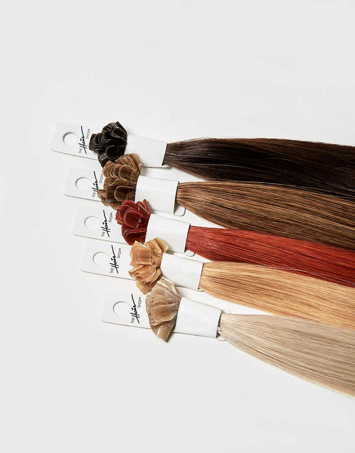 row of 808 kertatip bundles in a variety of colors