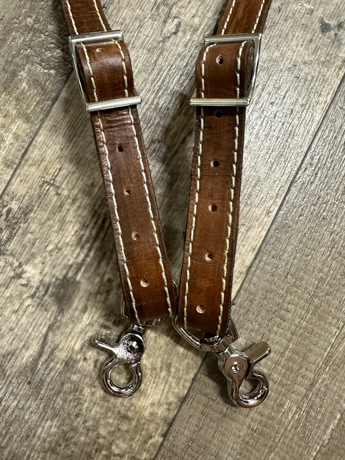 Barrel Reins leather and paracord ,plait with grip knots...You choose color and length