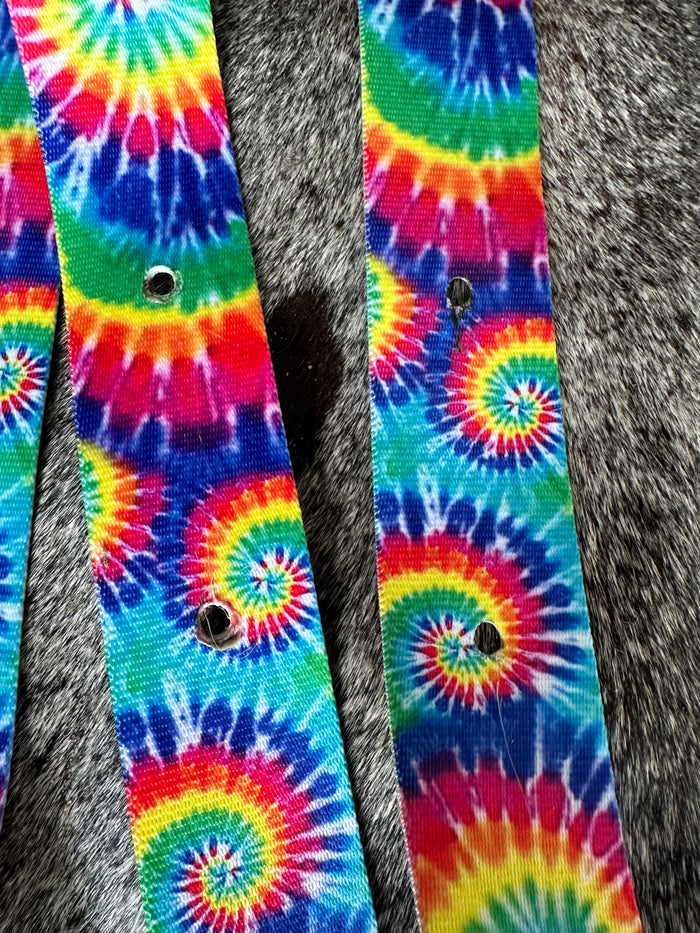 Cinch Strap Set Tie dye. - Tiffanys Braided Tack LLC