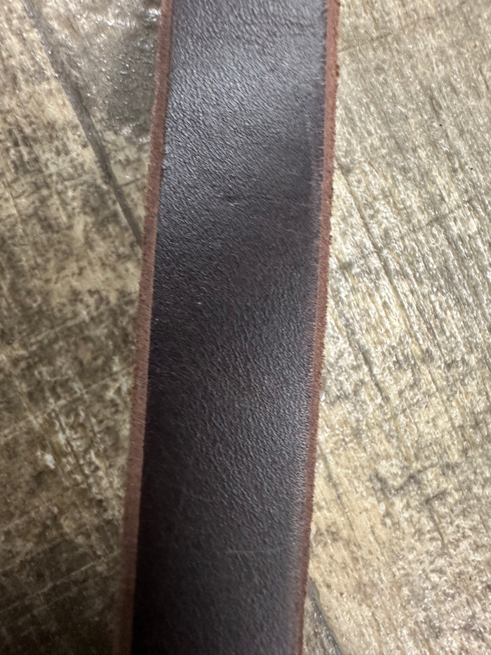 Leather loop reins brown harness leather - Tiffanys Braided Tack LLC