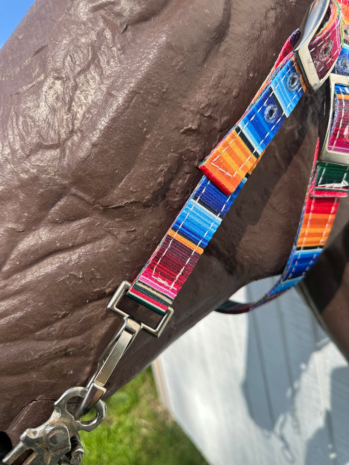 Browband Headstall serape print with horse size