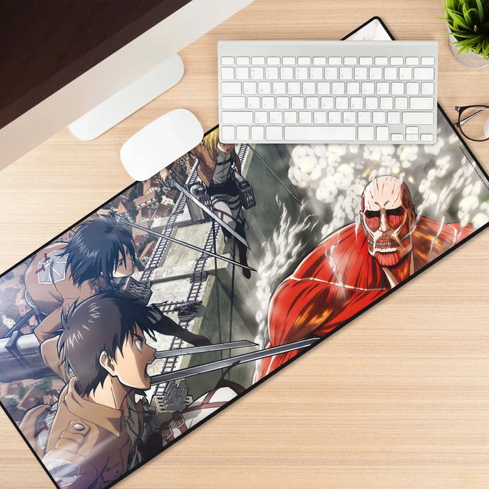 Abysse America Attack on Titan -  Eren vs Colossal Titan XXL Desktop Mousepad