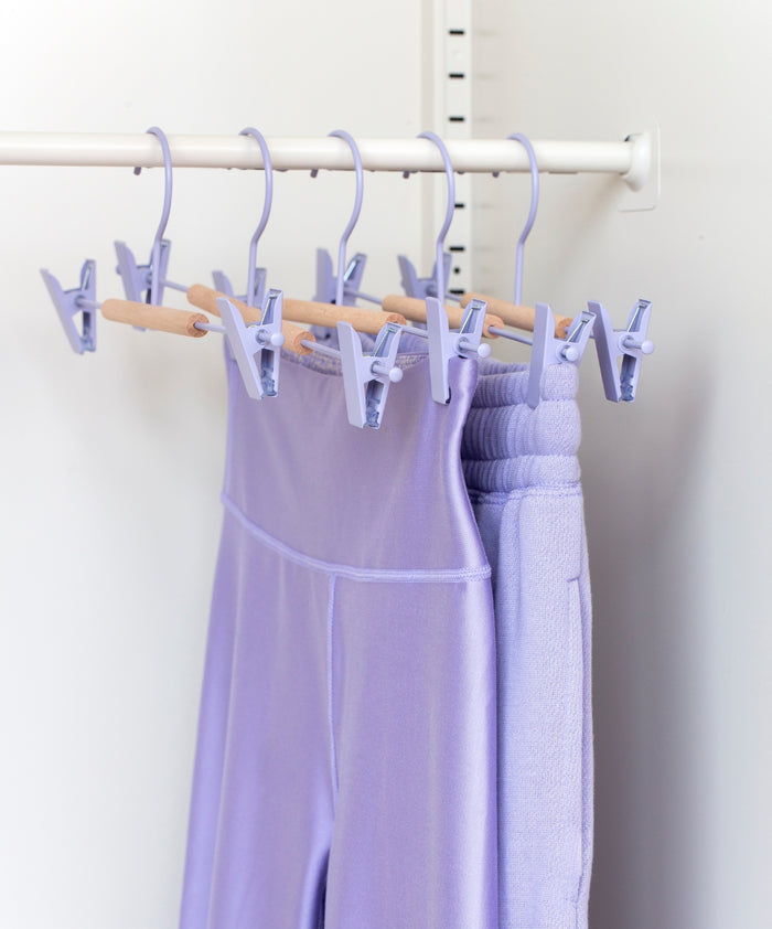 Adult Clip Hangers in Lilac
