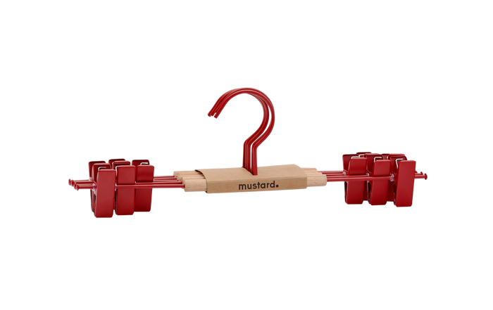 Adult Clip Hangers in Poppy