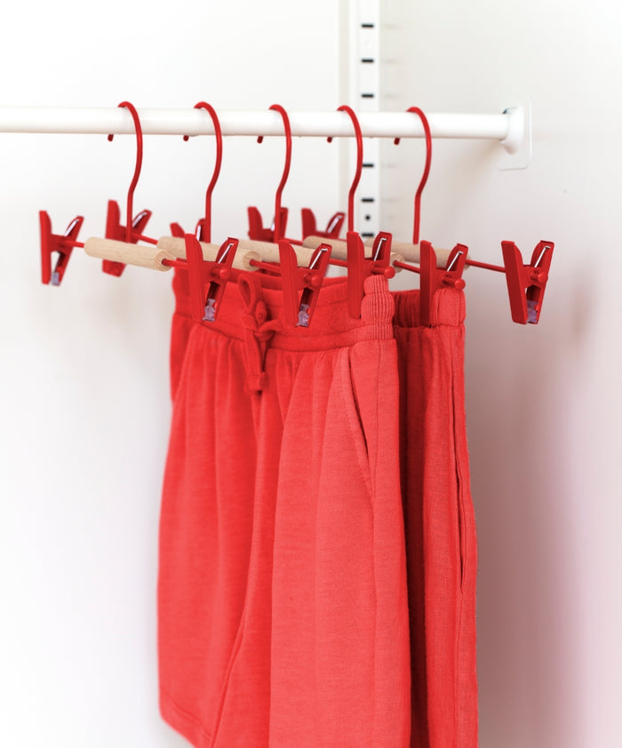 Adult Clip Hangers in Poppy