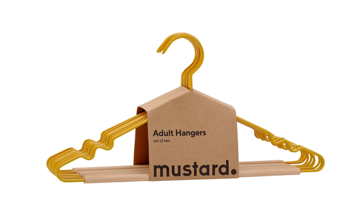 Adult Top Hangers in Mustard