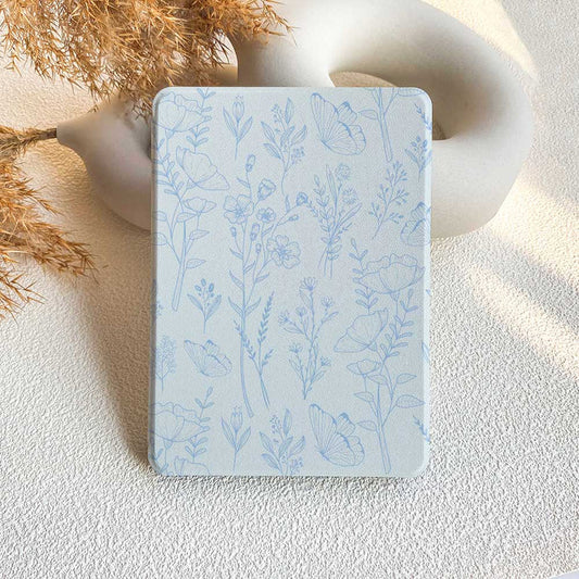 Aesthetics Botanical | Kindle Case - Light Blue - IMCASE