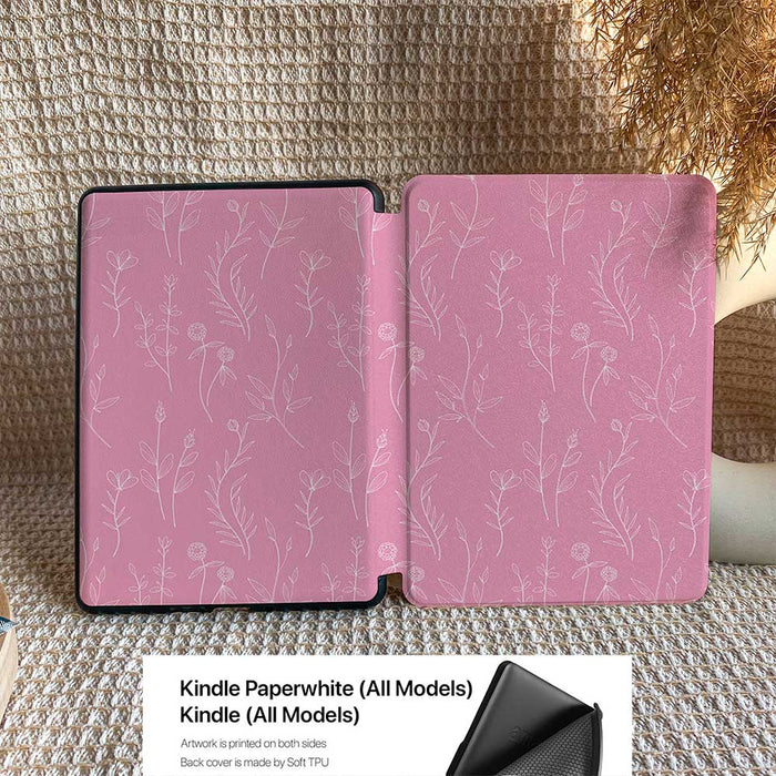 Aesthetics Botanical | Kindle Case - Pink - IMCASE
