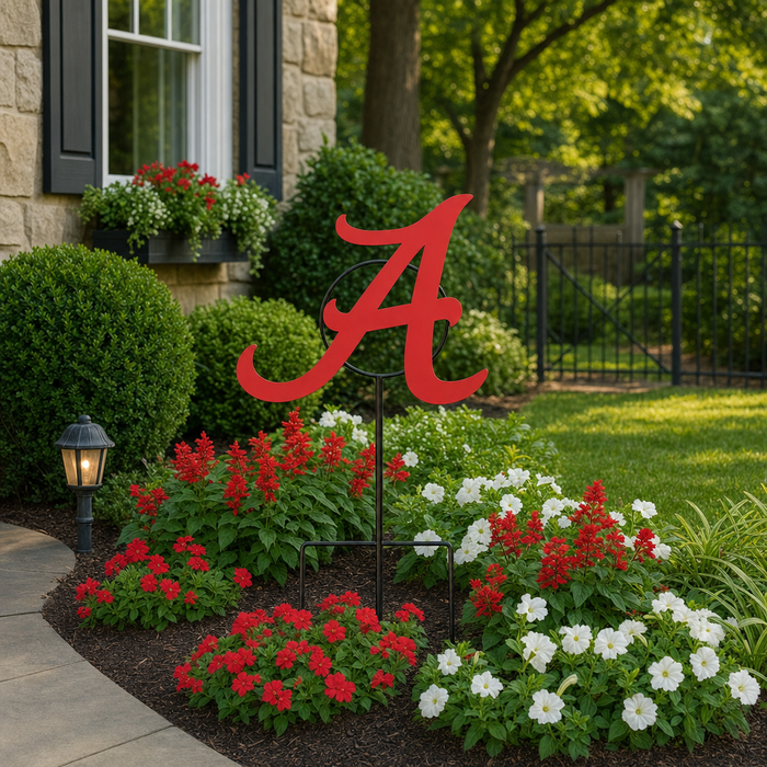 Alabama logo Wrought Iron Yard Decor