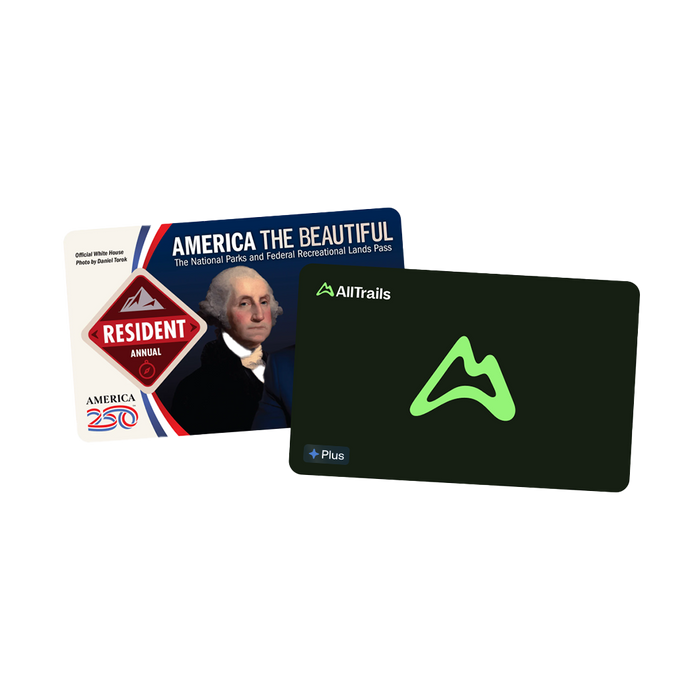 AllTrails Plus Membership / 2026 National Parks Resident Annual Pass Bundle Gift Card AllTrails
