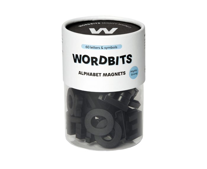 Alphabet Magnets in Black by Wordbits
