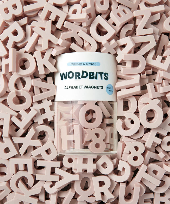 Alphabet Magnets in Blush by Wordbits