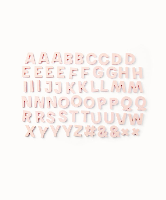 Alphabet Magnets in Blush by Wordbits