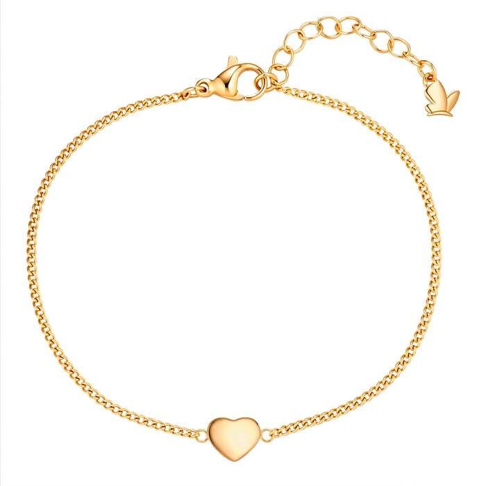 Armband mit Herz-Symbol gold