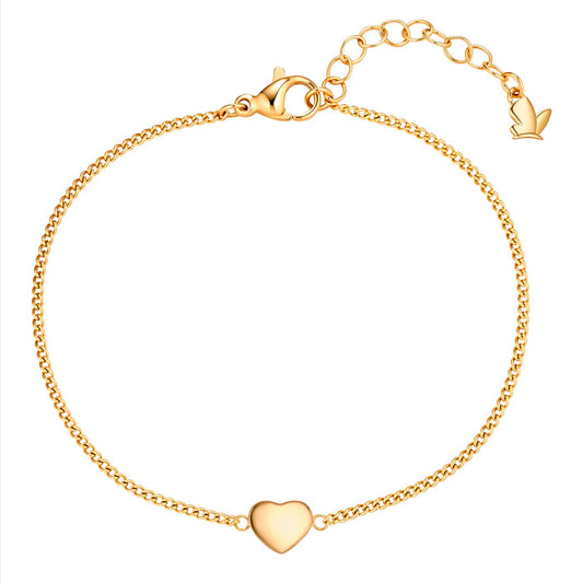 Armband mit Herz-Symbol gold