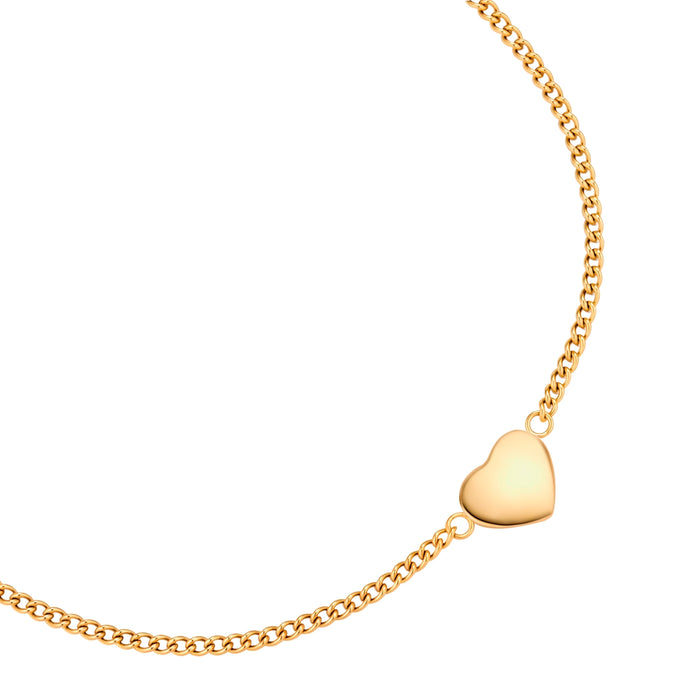 Armband mit Herz-Symbol gold