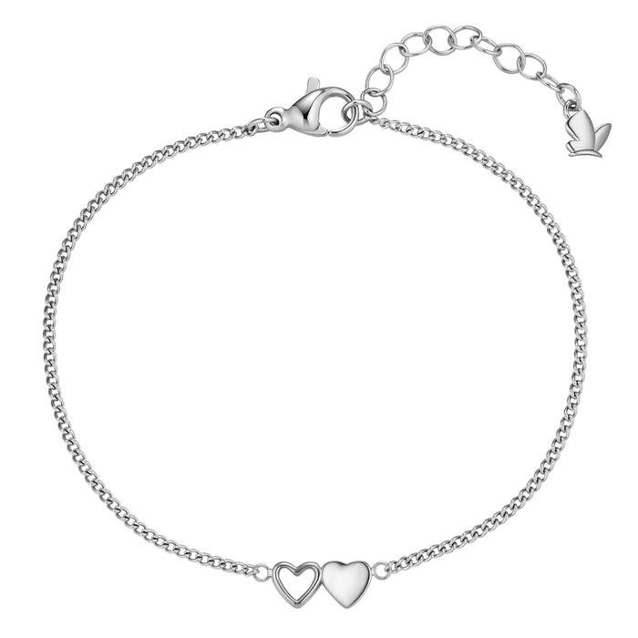 Armband mit Herzen silber