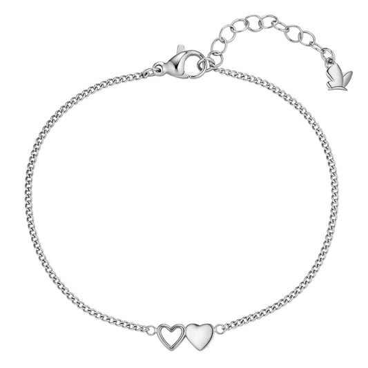 Armband mit Herzen silber