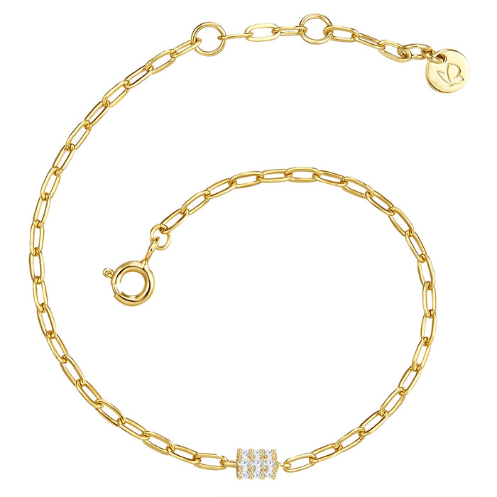 Armband mit Zirkonia gold