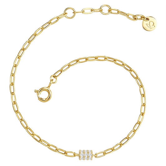 Armband mit Zirkonia gold