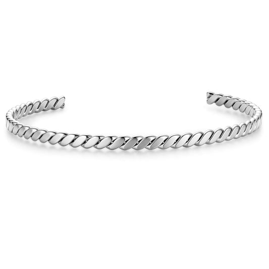 Armreif gedreht silber
