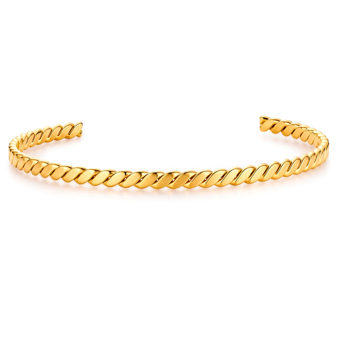 Armreif gold gedreht
