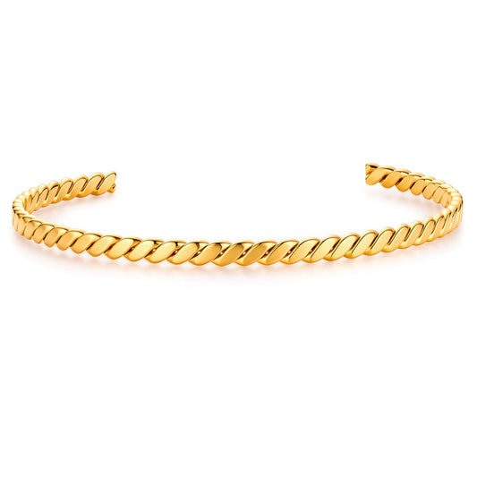 Armreif gold gedreht